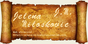 Jelena Milošković vizit kartica